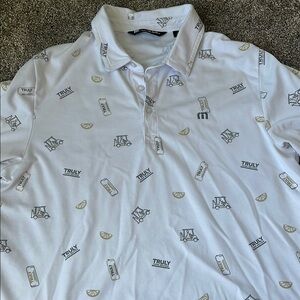 Men's White Truly Golf Polo Shirt